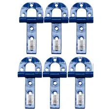 Kit 6 Dobradiça Porteira 138mm Nº 0 Aço Carbono Ferradura
