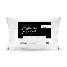 Travesseiro Toque de Pluma 90cm x 50cm Suporte Firme 180 fios