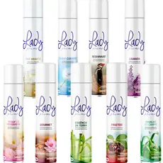 Odorizador de Ambientes Lady Prime 360ml Aromatizador para Casa Spray Neutraliza Odores Lady Prime 360ml Longa Duração