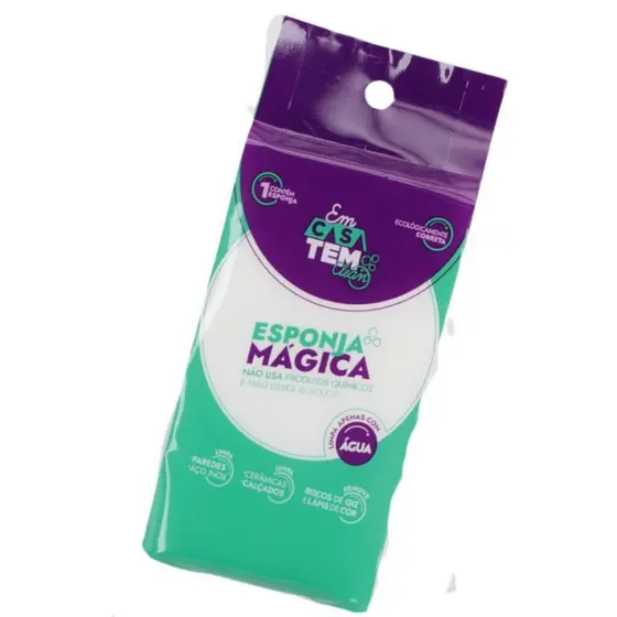 esponja magica em casa tem