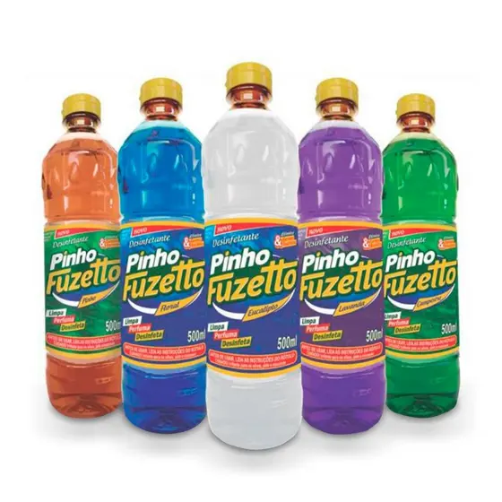 Desinfetante Pinho Fuzetto Kit Com 6 Unidades 500ml