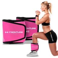 Caneleira de Peso Tornozeleira Par ROSA Profissional Academia Musculaçao Ginastica Exercicios Fitnes
