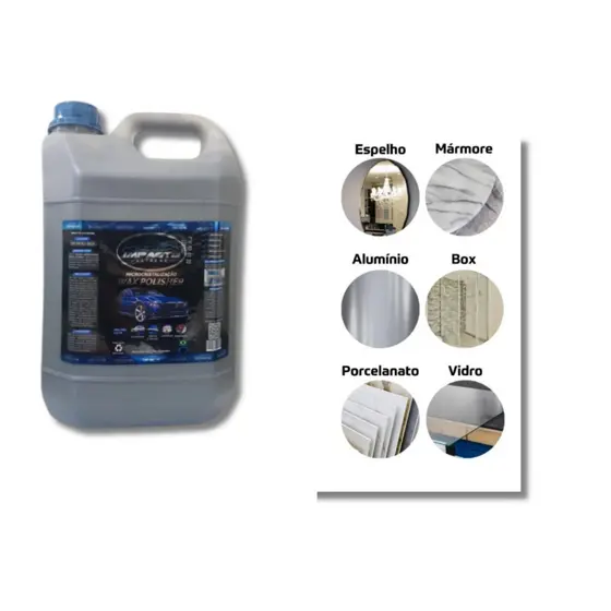 Cera Lavagem A Seco Microcristalização Wax Polisher  5 Litros Galão