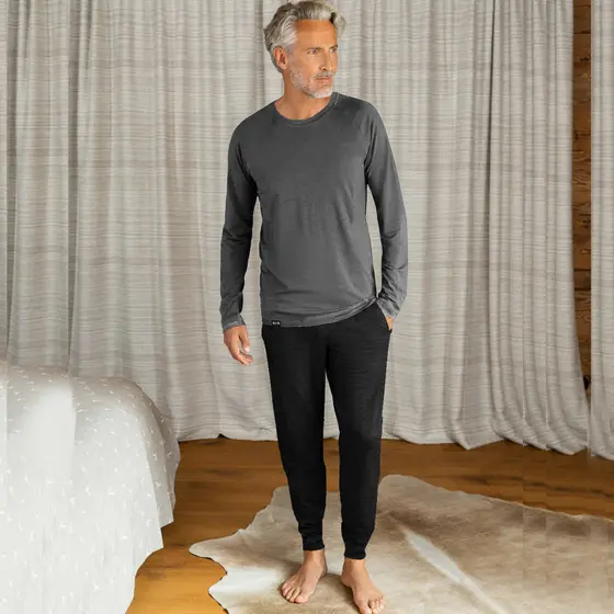 Pijama Masculino Blusa e Calça Tecido Confort Slim Fitness
