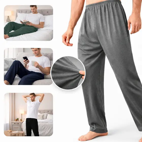 Calça Pijama Masculina Algodão Confortável para Dormir