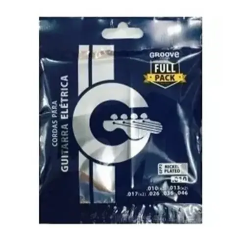 Encordoamento Groove Guitarra 010 Gfp2 Solez 3 Cordas Extras