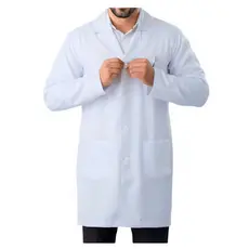 JALECO ML Masculino Manga Longa Em Oxford Branco Preto Medicina enfermagem