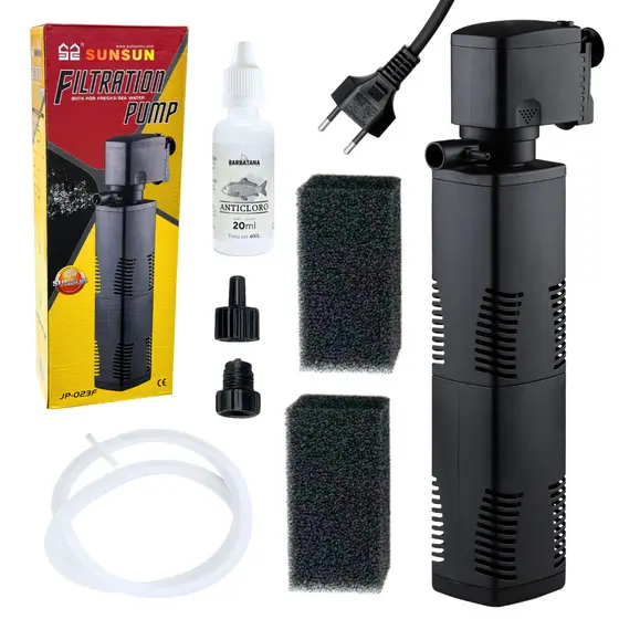 Filtro Interno Sunsun JP-023F 220V 1000lh aqurio até 100l + Anticloro Gratis