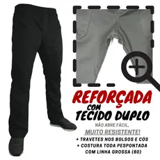 CALÇA REFORÇADA! Brim pesado! uniforme profissional construção civil trabalho pesado