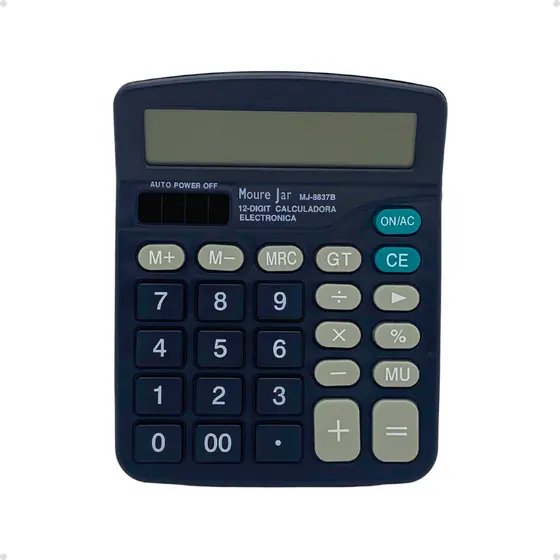 Calculadora Solar de Mesa Eletrônica Digital Com 12 Dígitos