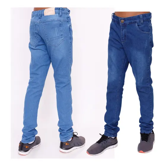 Kit 2 Calça  Jeans Masculina Infantil menino
