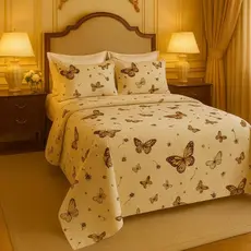 Kit Cobre Leito Colcha Estampada  Porta Travesseiro Gigante Lindas Estampas  Solteiro Casal Queen King