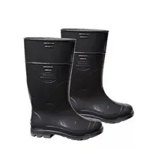 Bota PVC Preta Cano Longo p/ Açougues Supermercado Impermeável Galocha