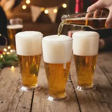 30 Copo Tulipa P/ Chopp Cerveja ACRÍLICO 220 Ml