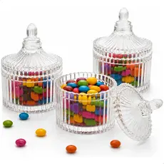 Kit 25 Mini Bomboniere Potiche Acrílico Lembrancinha Festa