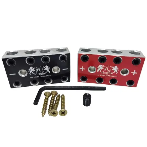 Bloco Distribuidor As 4x4 8vias Barramento Fixa Até 70mm Par