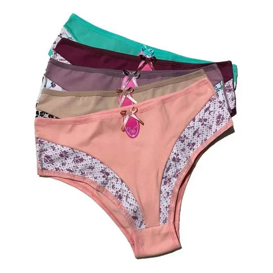 Kit 10 Calcinha Plus Size Grande Cos Alto Até 56 Cintura Alta de Cotton Algodão Revenda de Fábrica