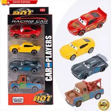 Kit 4 Carros de Metal McQueen Carros do Filme Brinquedos Colecionáveis ​​de Alta Qualidade
