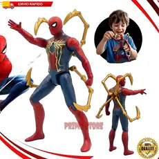 Boneco Homem Aranha Articulado com Garras Mecânicas Traje Tecnológico