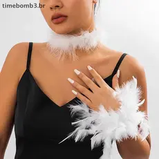 Nova 8 Cores Pulseira Mangas Para Fotos De Unhas Penas Peças Punhos De Pulso De Pelúcia Manicure Mão Foto Decoração .