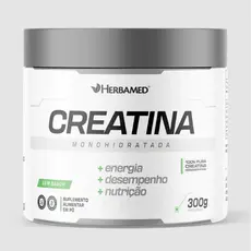 Creatina - 100% PURA - ALTA QUALIDADE - Monohidratada 300g - Herbamed