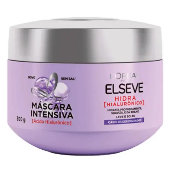 Máscara para Cabelo Tratamento Intensivo Elseve Hidra Hialurônico Loréal Paris 300g