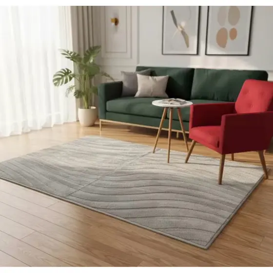 Tapete Sala Pelo Baixo Jacquard Antiderrapante 2,00x1,40
