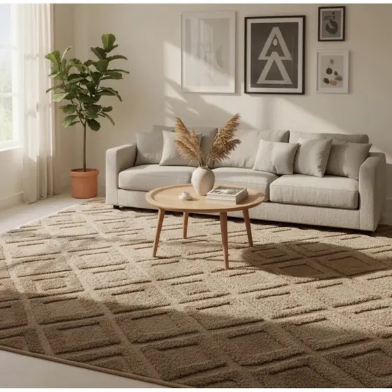Tapete Sala Pelo Baixo Grande Macio 3x2 Antiderrapante