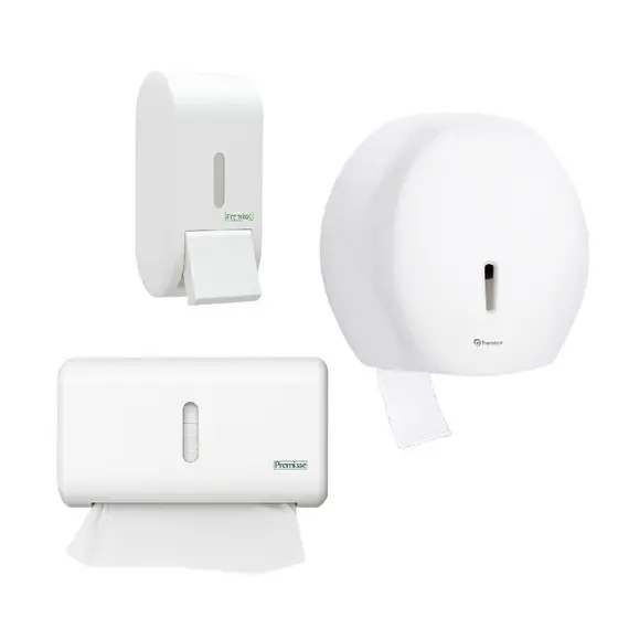 Toalheiro Dispenser Papel toalha Interfolhado +Saboneteira Porta Sabão líquido Álcool +Suporte de Papel Higiênico Rolão