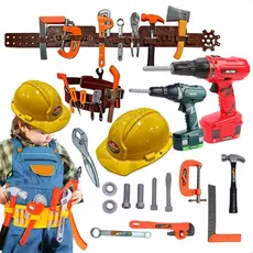 Kit Ferramentas Brinquedo Infantil Menino e Menina Envio Imediato Furadeira e Parafusadeira peças