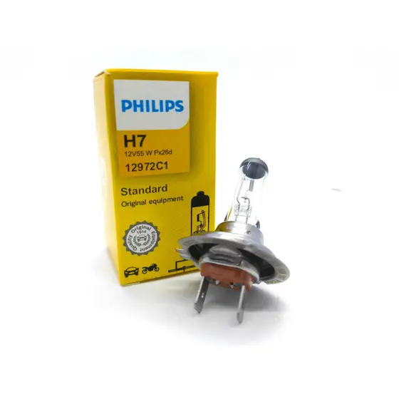 Kit Lâmpadas Halógena Philips H7 Standard 55W 12V 2800K Segurança e Economia ao Dirigir
