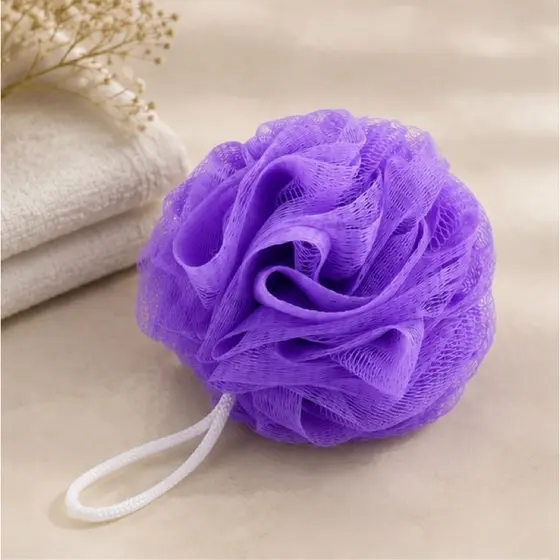 Bucha de Banho em Nylon 10cm Macia | Alta Espumação | Esfoliação Suave | Cores Variadas | Uso Diário
