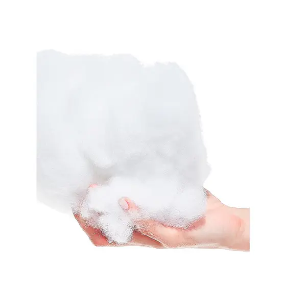 Fibra Acrílica Siliconada Silicone Para Enchimento Macia Lã Para Decoração De Natal Neve Branca