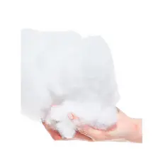 Fibra Acrílica Siliconada Silicone Para Enchimento Macia Lã Para Decoração De Natal Neve Branca