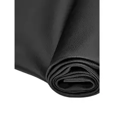Courvin Uruguai Preto Couro Sintético Automotivo Liso Resistente Premium 1,4 x 50cm