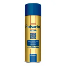 Cola Spray De Contato Sapateiro Tapeceiro Marceneiro Madeira Espuma Tecido Artesanato Kisafix 340g