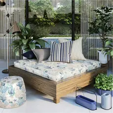 Tecido Impermeável Acquablock 50cm x 1,4m Estampado Para Área Externa Piscina Karsten Anti Arranhão