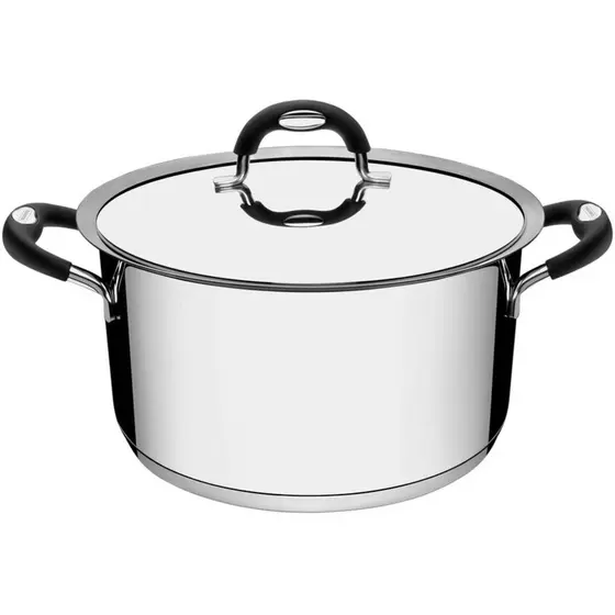 Caçarola Rasa Tramontina Inox Fundo Triplo Solar Ceramic 24cm