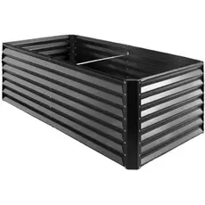 Canteiro Metálico Elevado Jardim Retangular Alto 240x120cm