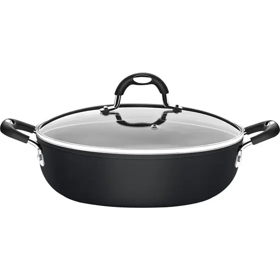 Arrozeira Tramontina Antiaderente Mônaco Induction 28cm Preta