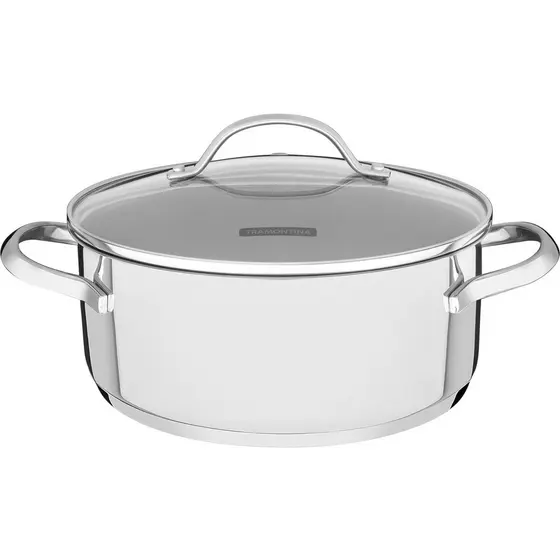 Caçarola Rasa Tramontina Inox Fundo Triplo Una 20cm