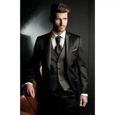 Blazer+ Calça Masculino Slim De Luxo Corte Italiano Duas Aberturas Tecido PV Brilhante Premium