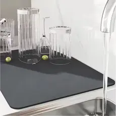 Tapete Escorredor de Louça 20x30cm, 40x50cm Absorvente e Antiderrapante para Cozinha copos