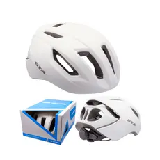 Capacete Ciclismo Gta Inmold Road Rider 14f Branco G 58-62cm