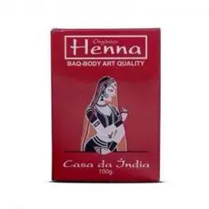 Henna orgânica Powder para cabelos  BAQ - Body Quality Casa da Índia