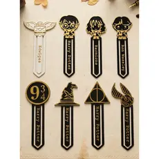 Marcadores de Página Potter Kit 4 Unidades 13cm Presente Geek Leitura