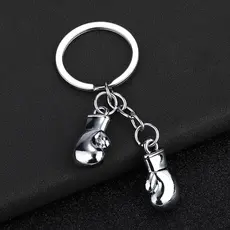 Luvas De Boxe Metal Mini Simulação Porta-Chaves De Moda Bonita Conjunto Esportivo Ornamento Pingente