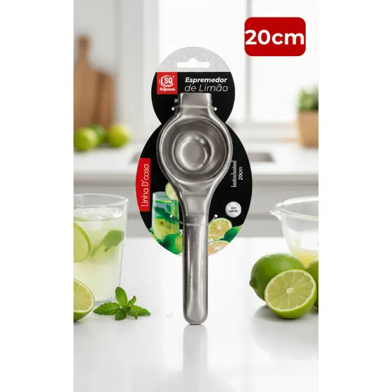 ESPREMEDOR DE LIMAO ACO INOX 20CM SQ SO QUALIDADE