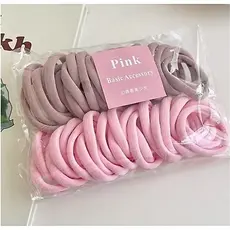 Kit 50 Xuxinhas Elástico de Cabelo Xuxinha Criança Adulto Rabicó 50 Unidades-Colorido/Preto/marrom