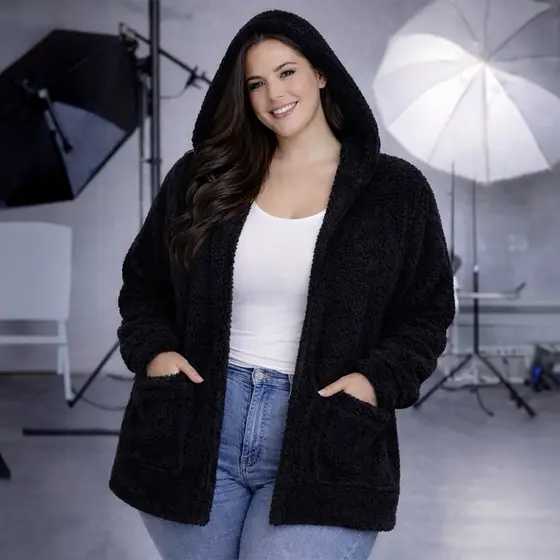 Casaco Teddy Pelúcia/ Pelinho/ Plus Size ((SEM ZÍPER ))